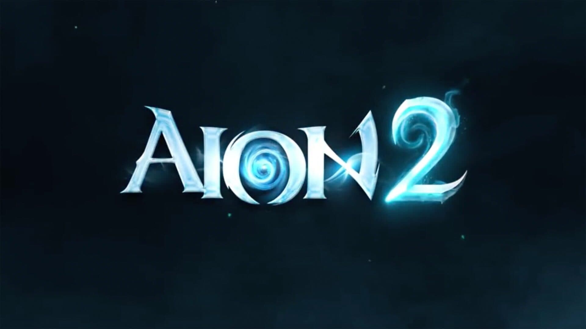 The Aion 2 logo on a deep blue background